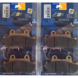 2 Sets of front brake pads for Honda NS 250 R 1985