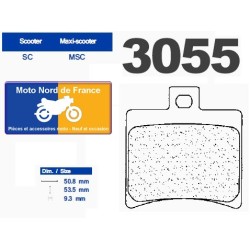 Jeu de plaquettes arrière pour Aprilia 250 Sportcity ie 2006-2008