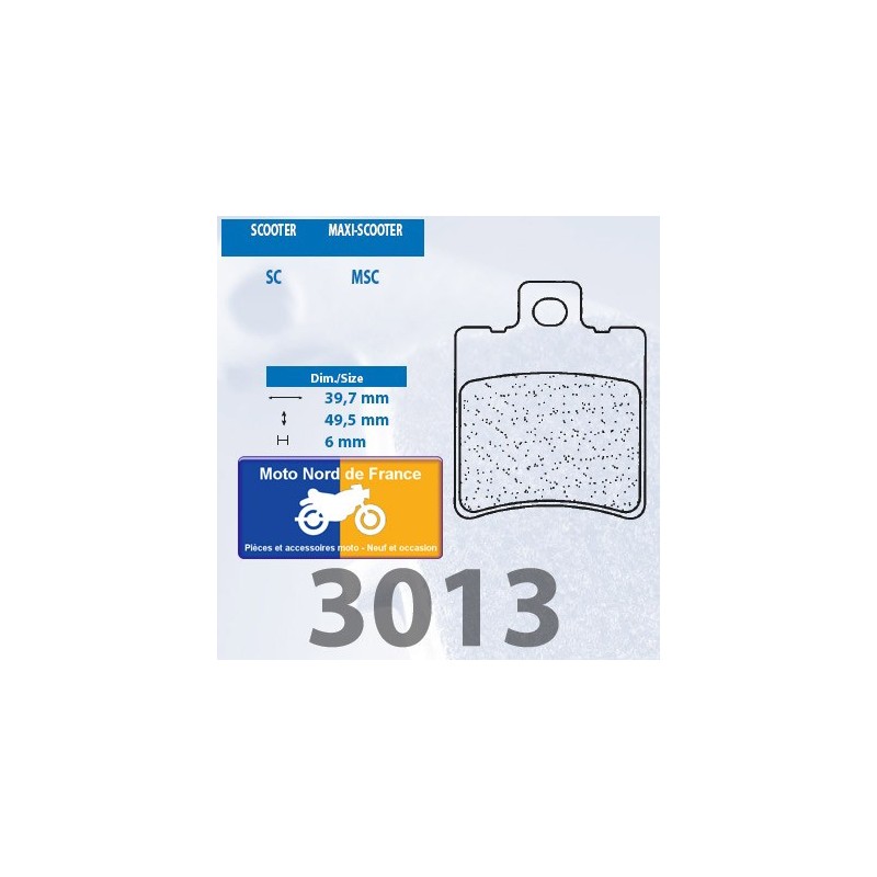 Jeu de plaquettes avant pour MBK 100 Ovetto 2001+