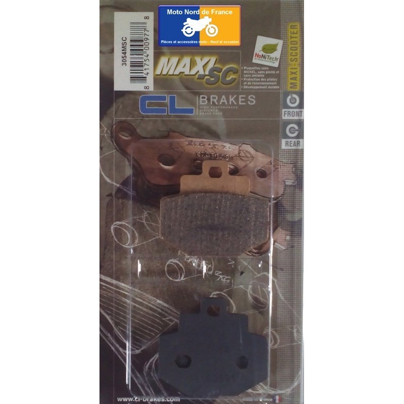 Jeu de plaquettes arrière pour Piaggio 125 GTS 2007+ Jeu de plaquettes arrière pour Piaggio 125 GTS 2007+