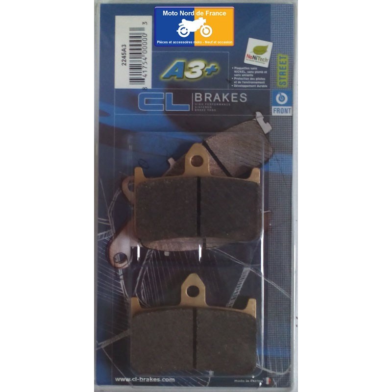 Jeu de plaquettes avant pour Honda NTV 600 Bros 1988+ Jeu de plaquettes avant pour Honda NTV 600 Bros 1988+