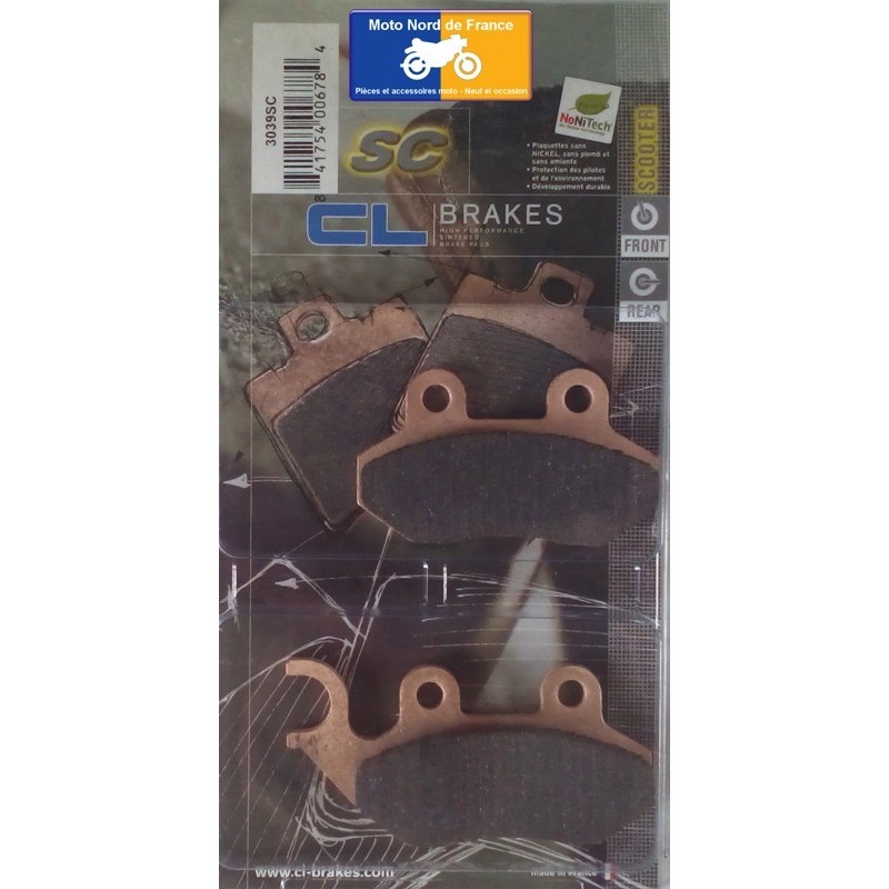 Set of front pads for Cagiva 50 City 1995+ Set of front pads for Cagiva 50 City 1995+