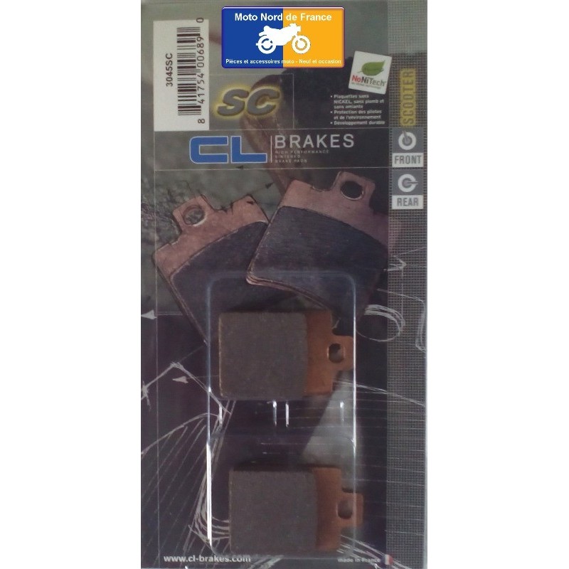 Set of front pads for Gilera 50 Typhoon 1996+ Set of front pads for Gilera 50 Typhoon 1996+