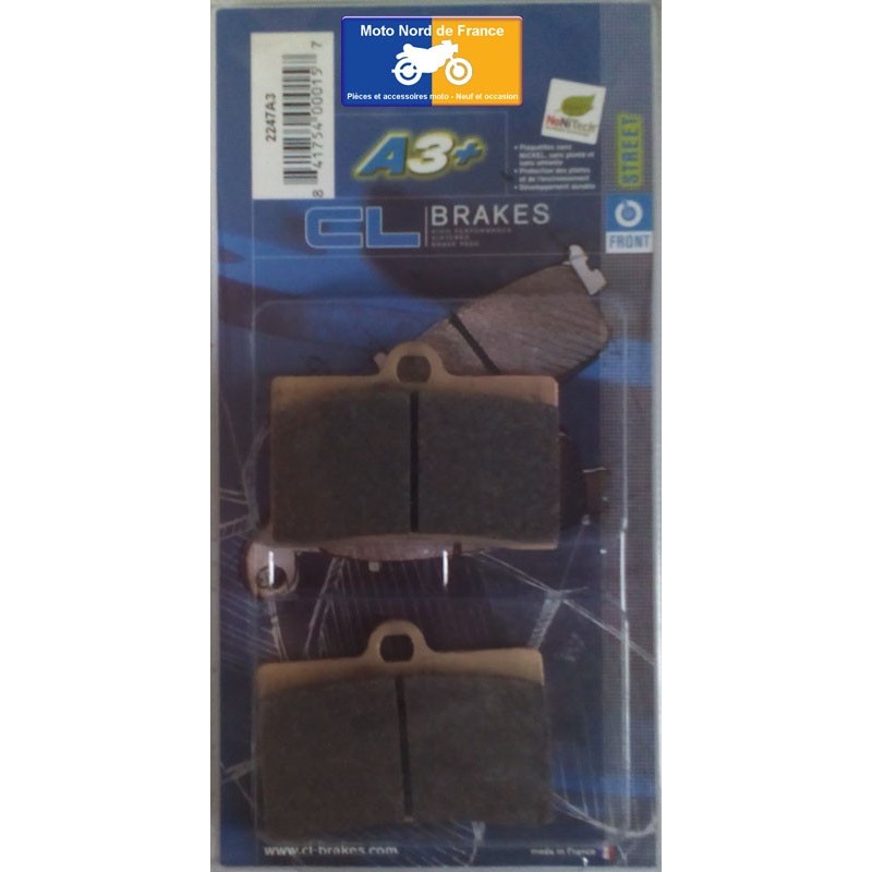 Set of front pads for Yamaha TZR 125 RR (brembo) 1994-1995 Set of front pads for Yamaha TZR 125 RR (brembo) 1994-1995