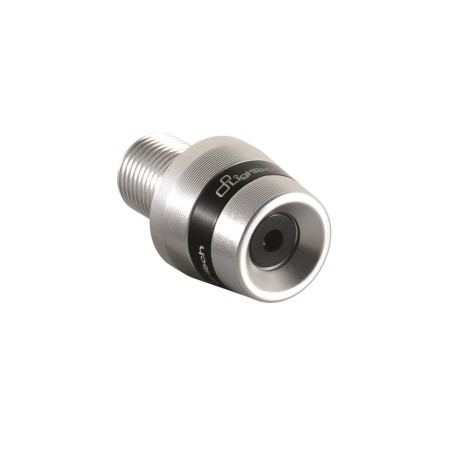 Embouts de guidon LighTech argent-noir Aprilia Tuono V4 2011-2018