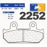 Jeu de plaquettes arrière pour Honda VFR 400 R NC21 1986 Jeu de plaquettes arrière pour Honda VFR 400 R NC21 1986