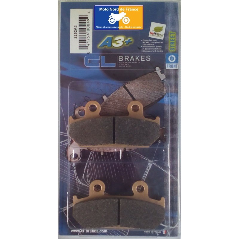 Jeu de plaquettes avant pour Honda VT 600 C Shadow 1989-1991