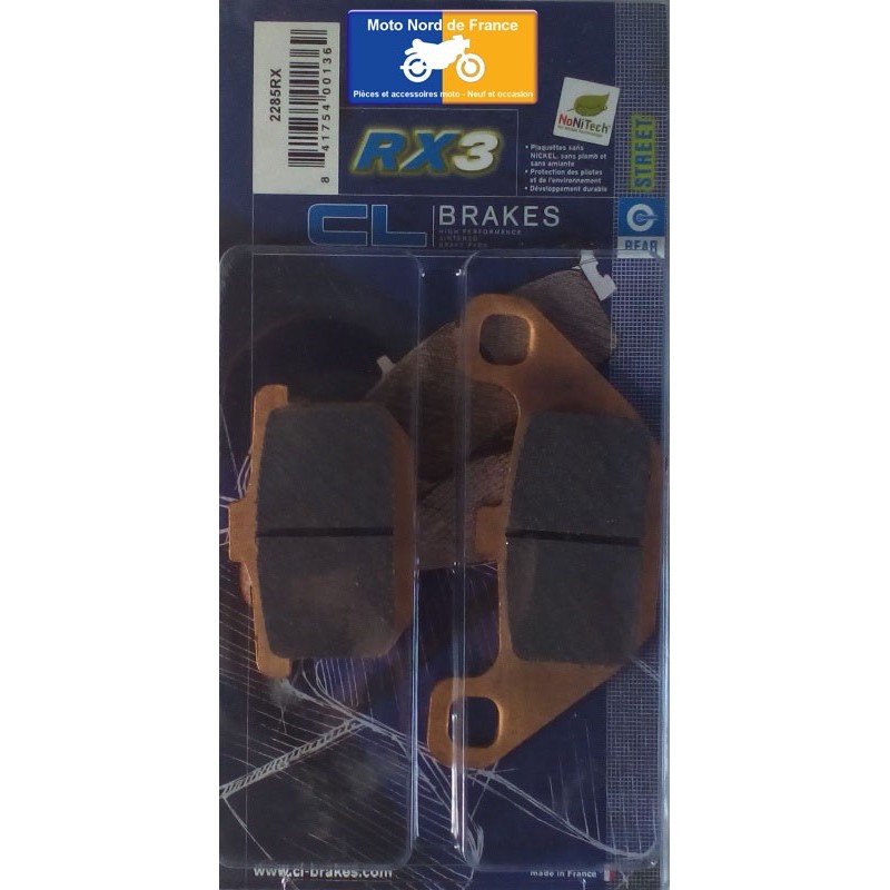 Jeu de plaquettes type 2285 RX3 Jeu de plaquettes type 2285 RX3