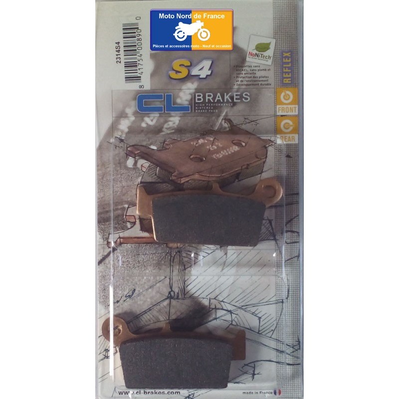 Set of front brake pads for Honda 150 NS 1992+ Set of front brake pads for Honda 150 NS 1992+