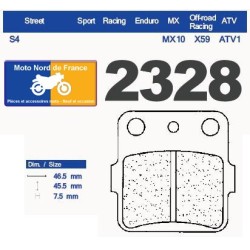 Set of rear brake pads CL for Suzuki DR-Z 800 Paris Dakar 1988-1990