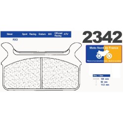 Jeu de plaquettes type 2342 RX3