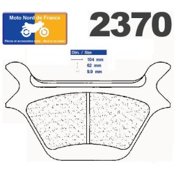 Plaquettes de frein Carbone Lorraine type 2370 RX3