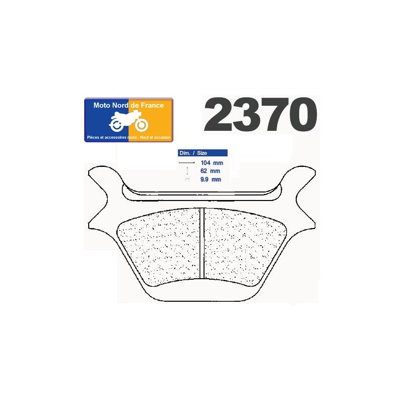 Carbone Lorraine bromsbelägg bak 2370 RX3 Carbone Lorraine bromsbelägg bak 2370 RX3