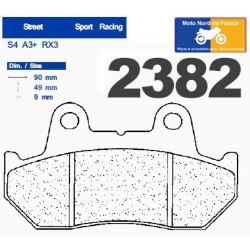 Jeu de plaquettes type 2382 RX3