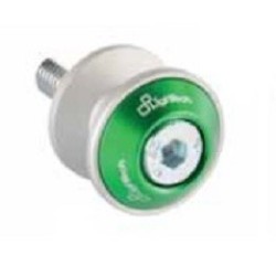 Swing arm spools LighTech bicolor M10x1.25 alu-green