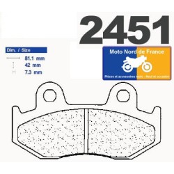 Jeu de plaquettes type 2451 RX3