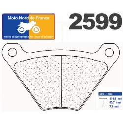 Jeu de plaquettes type 2599 RX3