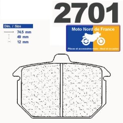 Set of pads type 2701 RX3