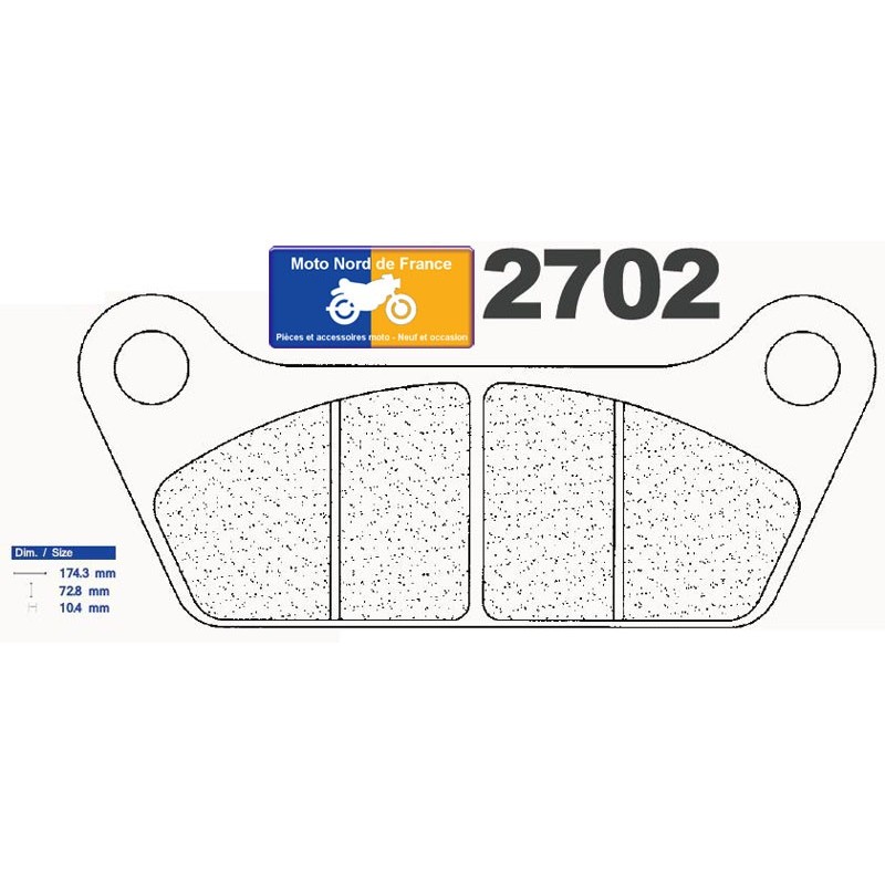 Carbone Lorraine rear brake pads type 2702 RX3 Carbone Lorraine rear brake pads type 2702 RX3
