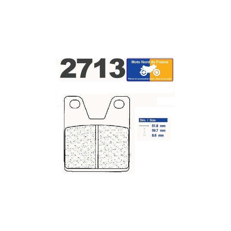 Brake pads Carbone Lorraine type 2713 RX3 Brake pads Carbone Lorraine type 2713 RX3
