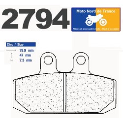 Jeu de plaquettes type 2794 A3+