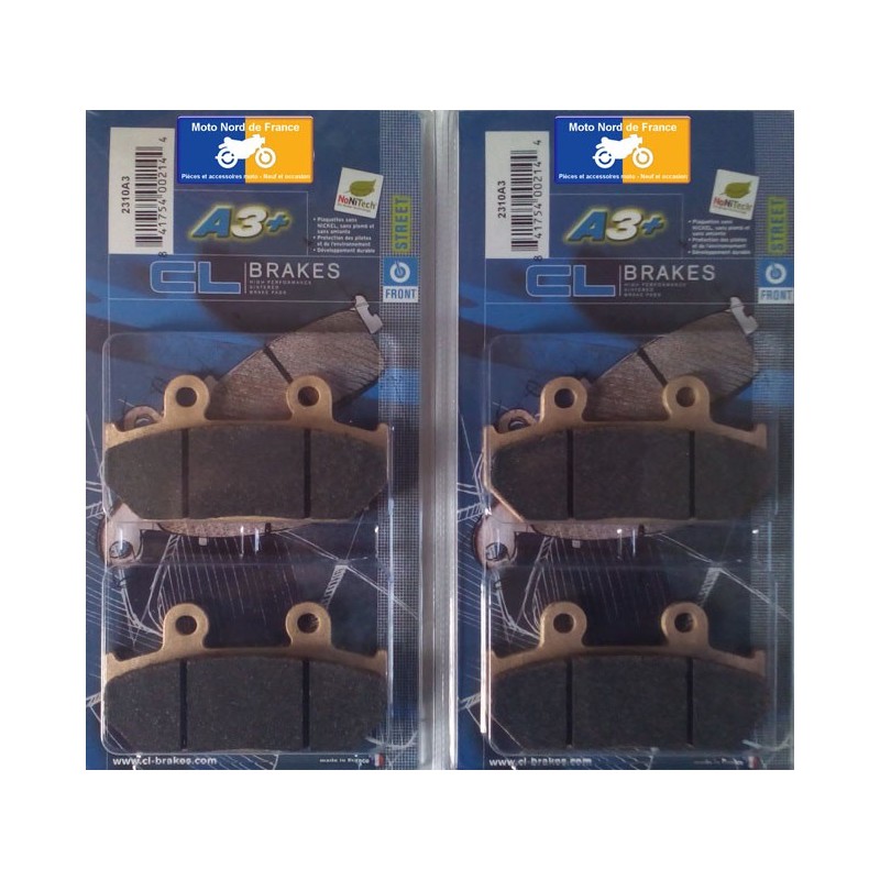 2 jeux de plaquettes avant CL pour Honda VFR 750 F/F2 1986-1987