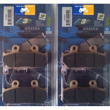 2 jeux de plaquettes avant CL pour Honda VFR 750 F/F2 1986-1987
