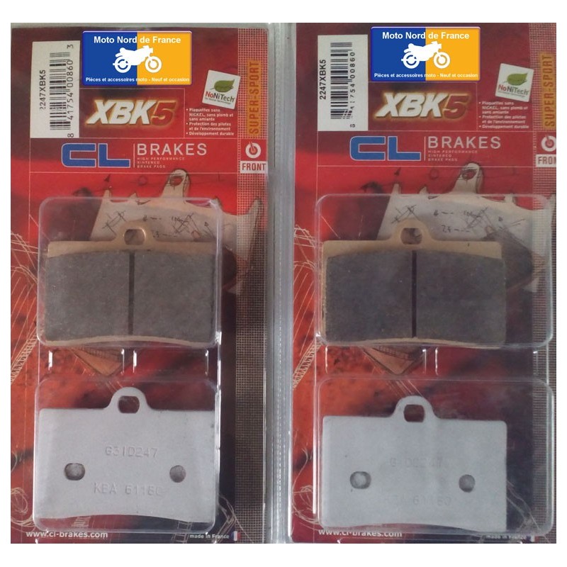 2 Sets of front pads for Voxan 1000 Street Scrambler 2003-2005 2 Sets of front pads for Voxan 1000 Street Scrambler 2003-2005