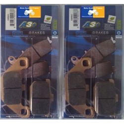 2 sets of front pads for Kawasaki 1000 GTR 1986-1993