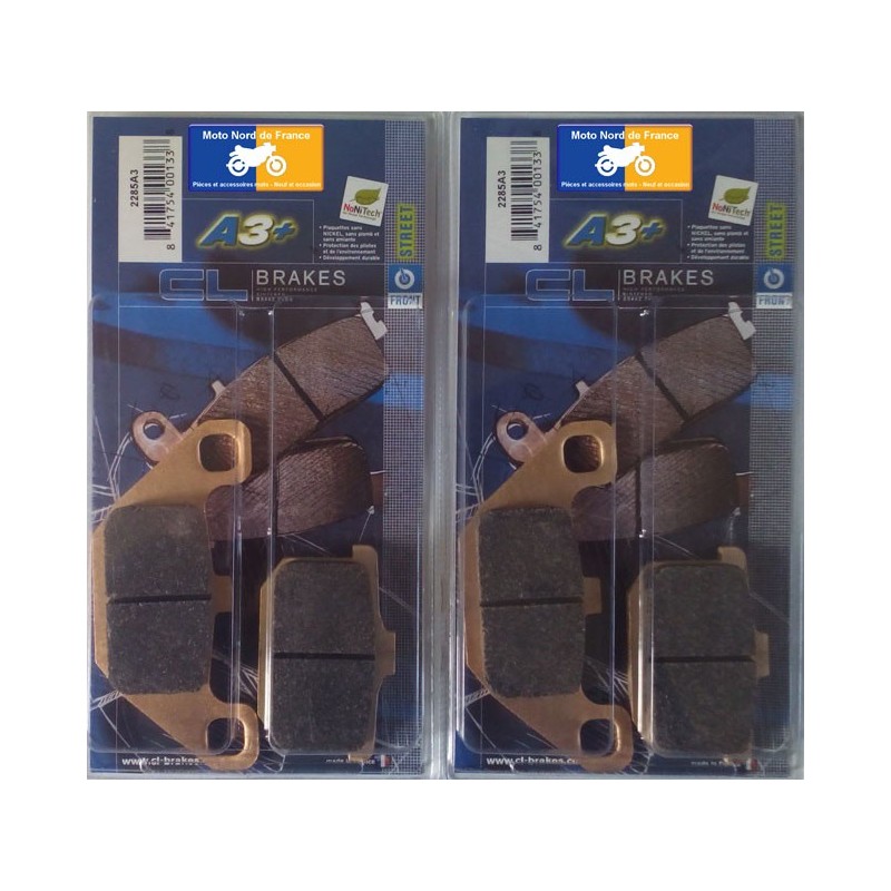 2 sets of front pads for Kawasaki 1000 GTR 1986-1993