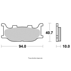 2 Jeux de plaquettes avant Kyoto pour Yamaha XP 500 T-Max 2004-2007