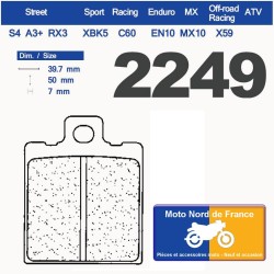 Jeu de plaquettes arrière pour Ducati 620 Monster Dark /ie 2002-2006