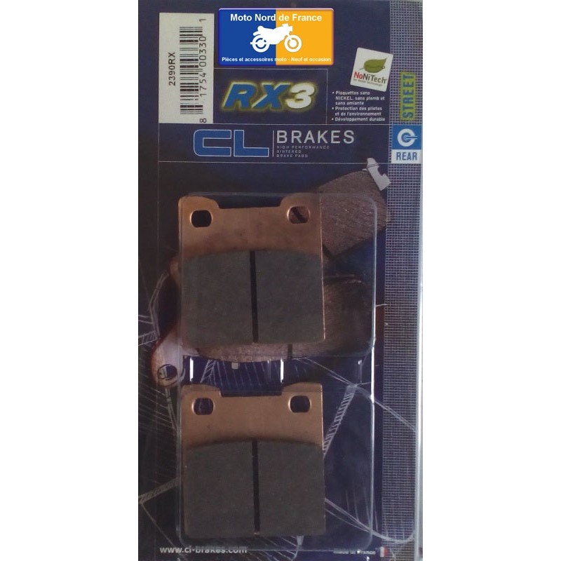 Jeu de plaquettes type 2390 RX3 Jeu de plaquettes type 2390 RX3