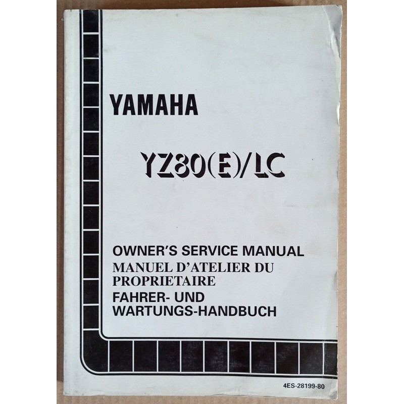 Manuel atelier Yamaha YZ80 (E)/LC 1993 - ref.00070