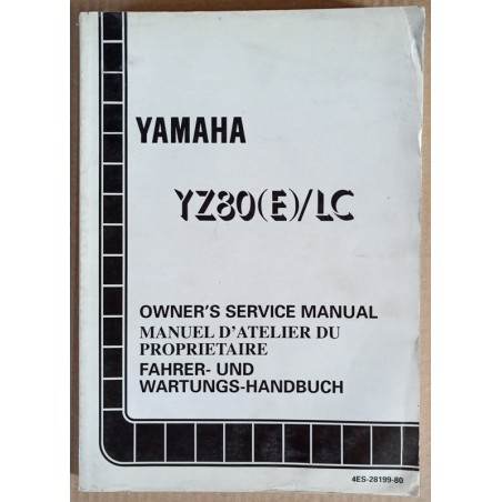 Manuel atelier Yamaha YZ80 (E)/LC 1993 - ref.00070