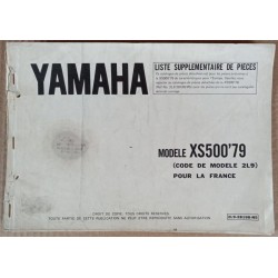 Complement parts list Yamaha 500 XS 1979 - ref.00078