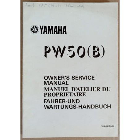 Manuel atelier Yamaha PW50 (B) 1990 - ref.00152