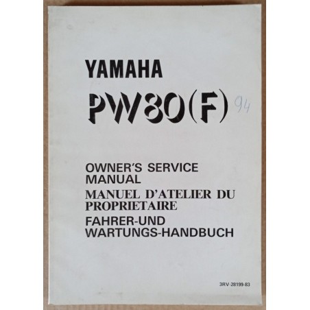 Manuel atelier Yamaha 80 PW (F) 1994 - ref.00200