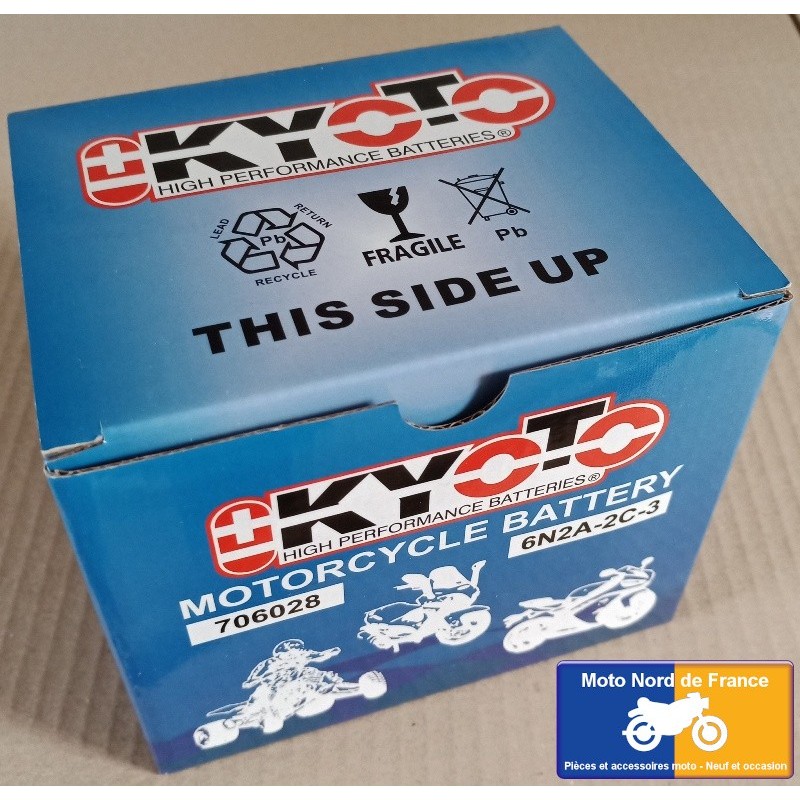Batterie KYOTO type 6N2A-2C-3
