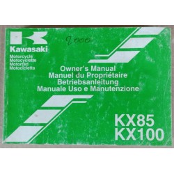 Owner's manual Kawasaki KX 85, KX 100 - ref.00229