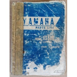 Parts list Yamaha 500 XS type 1H2 1976 - ref.00235