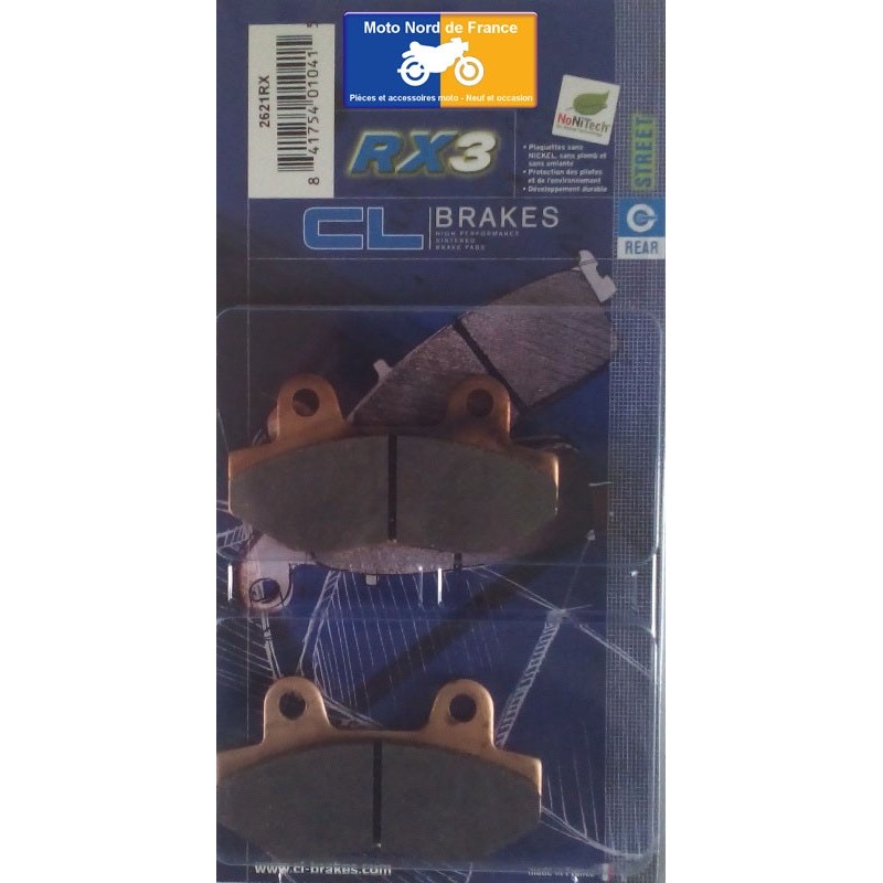 Jeu de plaquettes arrière CL pour Hyosung RX 125 SM 2007-2011