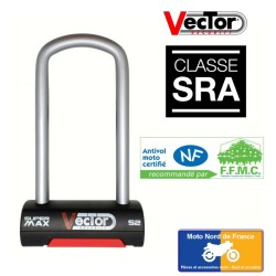 Antivol U VECTOR Super Max S2 - SRA - 85x200 mm intérieur