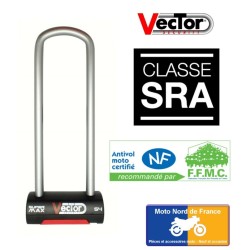 U lock VECTOR Super Max S4 - SRA - 85x310 mm inside