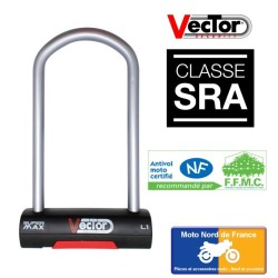 U lock VECTOR Super Max L1 - SRA - 125x250 mm inside