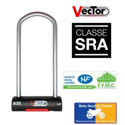 Antivol U VECTOR Super Max L2 - SRA - 125x320 mm intérieur