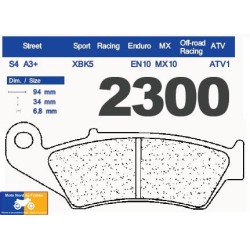Jeu de plaquettes de frein avant Suzuki DR-Z 400 SM 2005-2009
