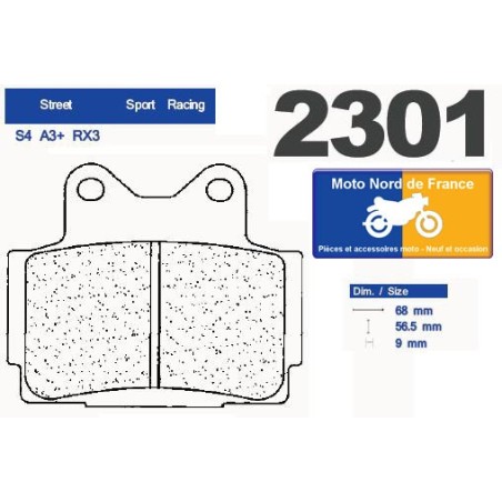 Set of pads type 2301 A3+