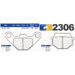 2 jeux de plaquettes de frein avant pour Kawasaki GPZ 500 S 1988-1993