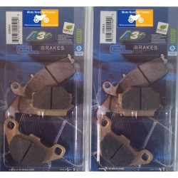 2 sets of front brake pads CL for Kawasaki GPZ 500 S 1988-1993